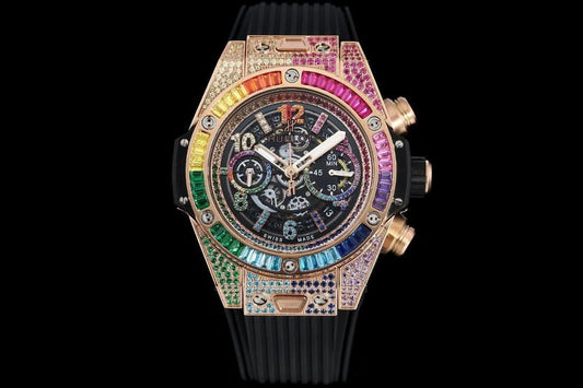 Replica Hublot Big Bang RG Unico King Gold Diamond Rainbow |  Declock.