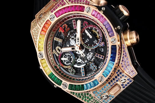 Replica Hublot Big Bang RG Unico King Gold Diamond Rainbow |  Declock.