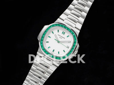 Nautilus 5711 White Dial Green Diamond Bezel