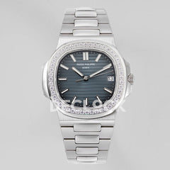Nautilus 5713 Blue Dial Diamond Bezel