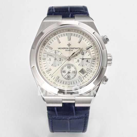 Replica Vacheron Constantin Overseas SS Chronograph in Silver | Declock.