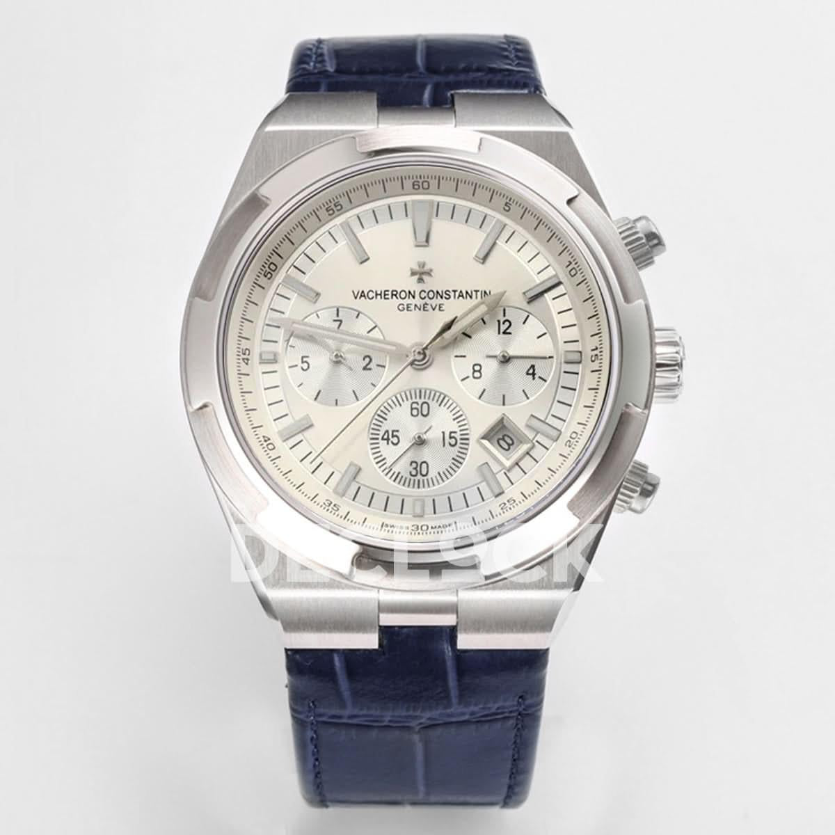 Replica Vacheron Constantin Overseas SS Chronograph in Silver |  Declock.