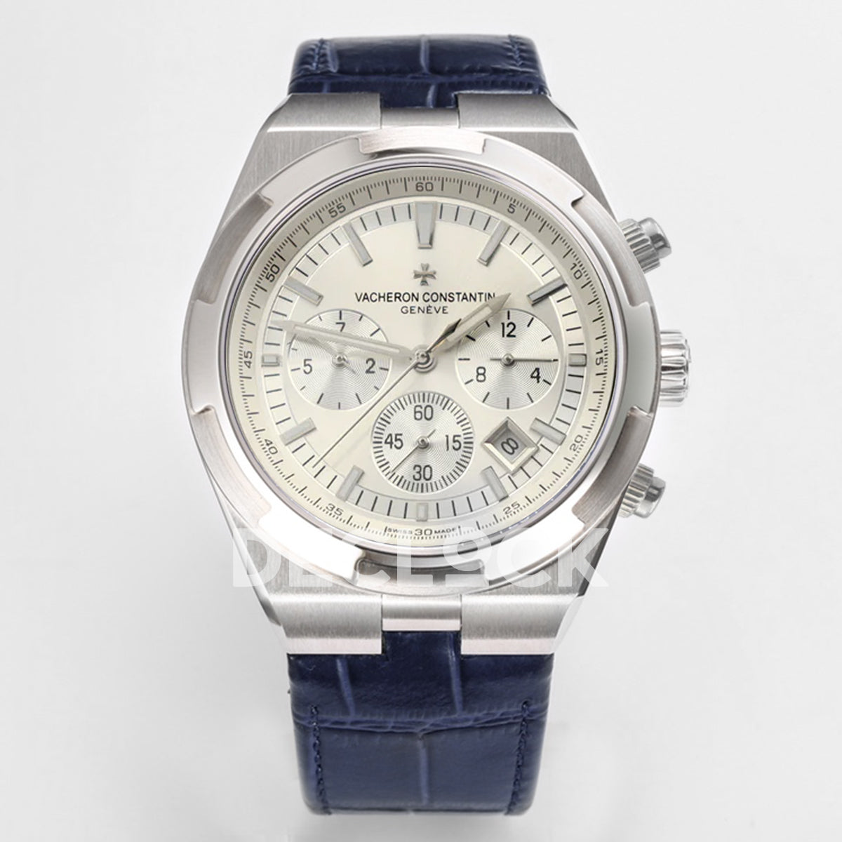 Overseas SS Chronograph in Silver