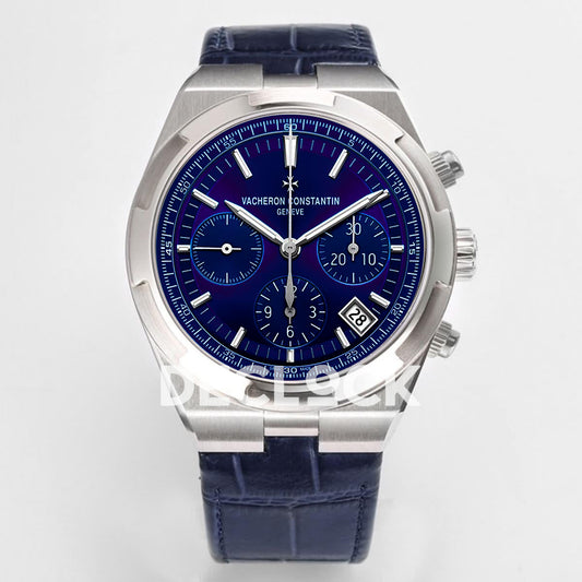Vacheron Constantin Overseas SS Chronograph in Blue Replica Watch