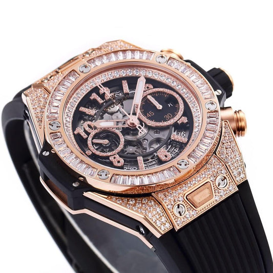Replica Hublot Big Bang RG Unico King Gold Diamond |  Declock.