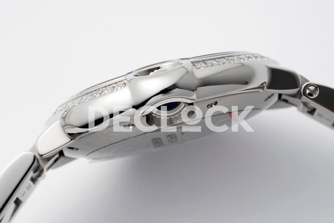 Replica Cartier Ballon Bleu De Cartier 36mm White Dial in Steel |  Declock.
