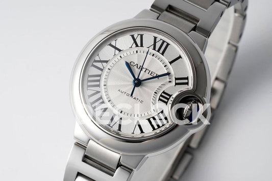 Replica Cartier Ballon Bleu De Cartier 36mm White Dial in Steel |  Declock.
