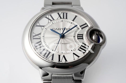 Replica Cartier Ballon Bleu De Cartier 36mm White Dial in Steel | Declock.