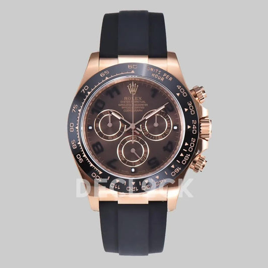 Replica Rolex Daytona 116515LN Chocolate Dial in Everose Gold | Declock.