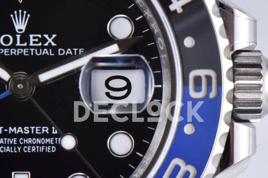 Replica Rolex GMT Master II 126710 BLRO ‘Batman’ Black Dial in Jubilee Bracelet |  Declock.