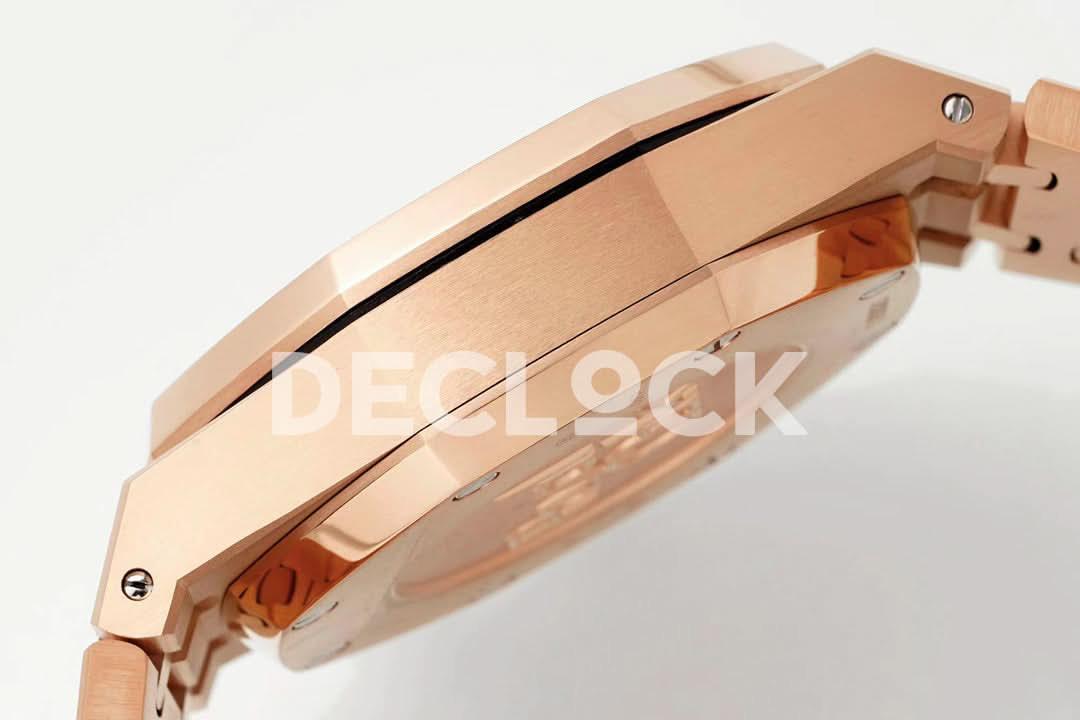 Replica Audemars Pigeut Royal Oak Chronograph RG in Brown Dial |  Declock.