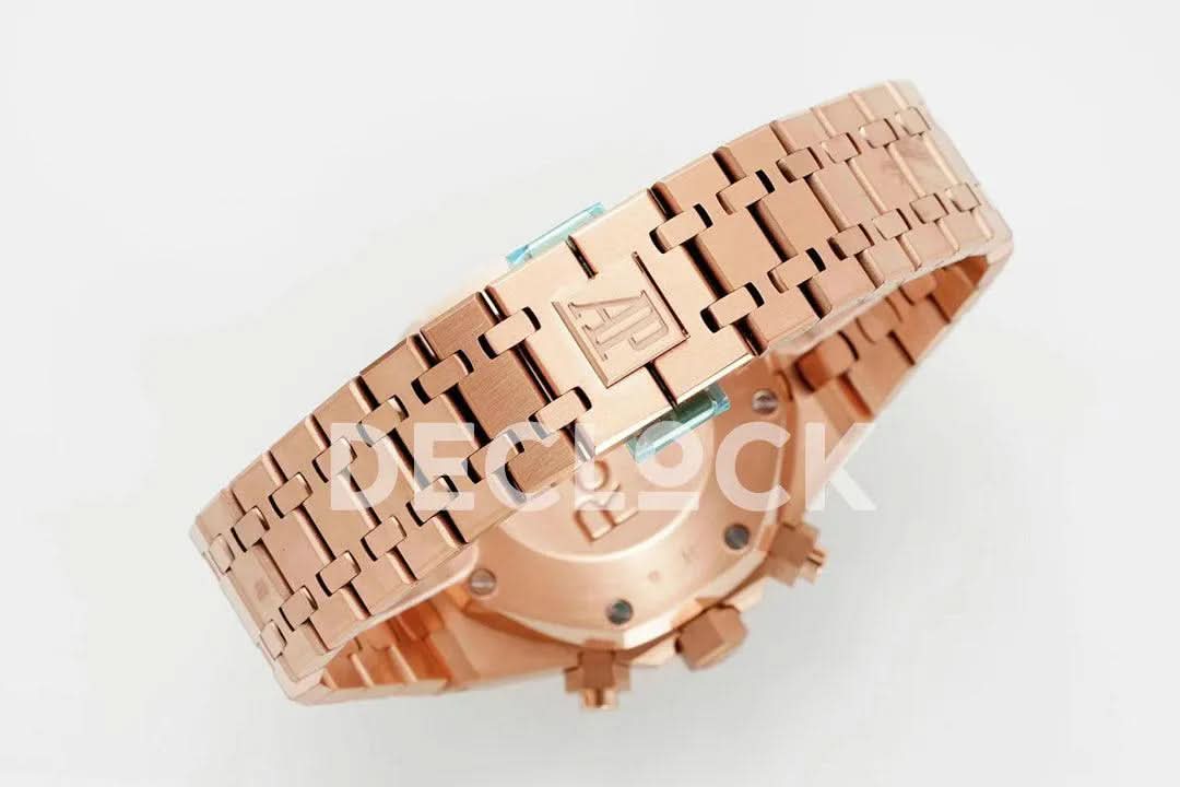 Replica Audemars Pigeut Royal Oak Self-Winding Chronograph Rose Gold Dial in Rose Gold