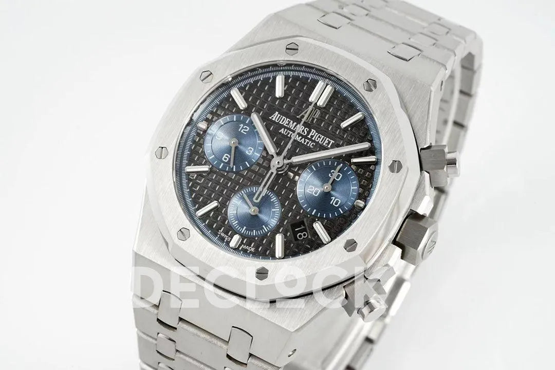 Replica Audemars Pigeut Royal Oak Self-Winding Chronograph Blue Dial in Steel