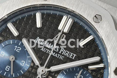 Replica Audemars Pigeut Royal Oak Self-Winding Chronograph Blue Dial in Steel