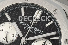 Replica Audemars Pigeut Royal Oak Self-Winding Chronograph Black Dial in Steel