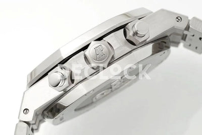 Replica Audemars Pigeut Royal Oak Self-Winding Chronograph Black Dial in Steel