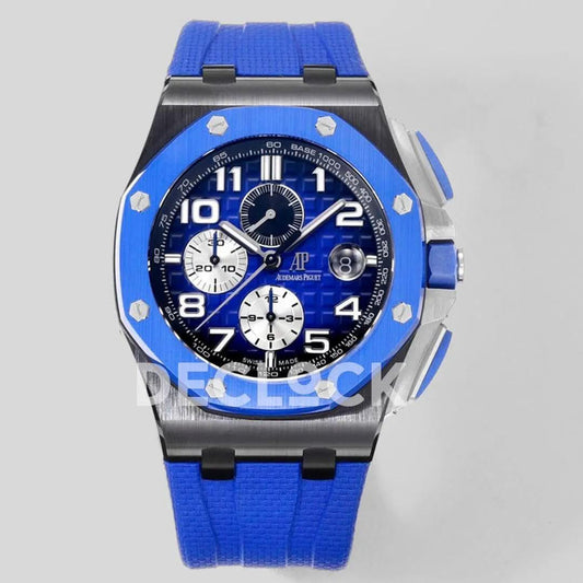 Replica Audemars Pigeut Royal Oak Offshore Novelty 44mm Blue Dial Ref. 26405CE.OO.A030CA.01 | Declock.