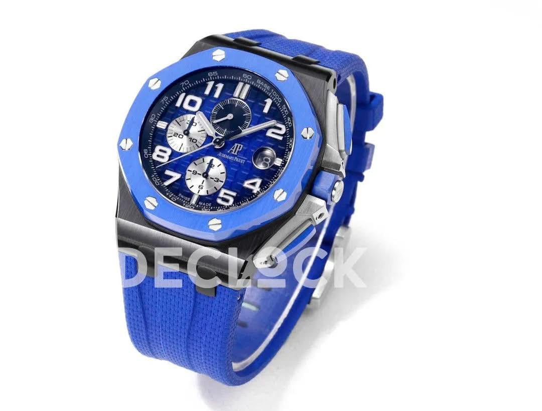 Replica Audemars Pigeut Royal Oak Offshore Novelty 44mm Blue Dial Ref. 26405CE.OO.A030CA.01 |  Declock.