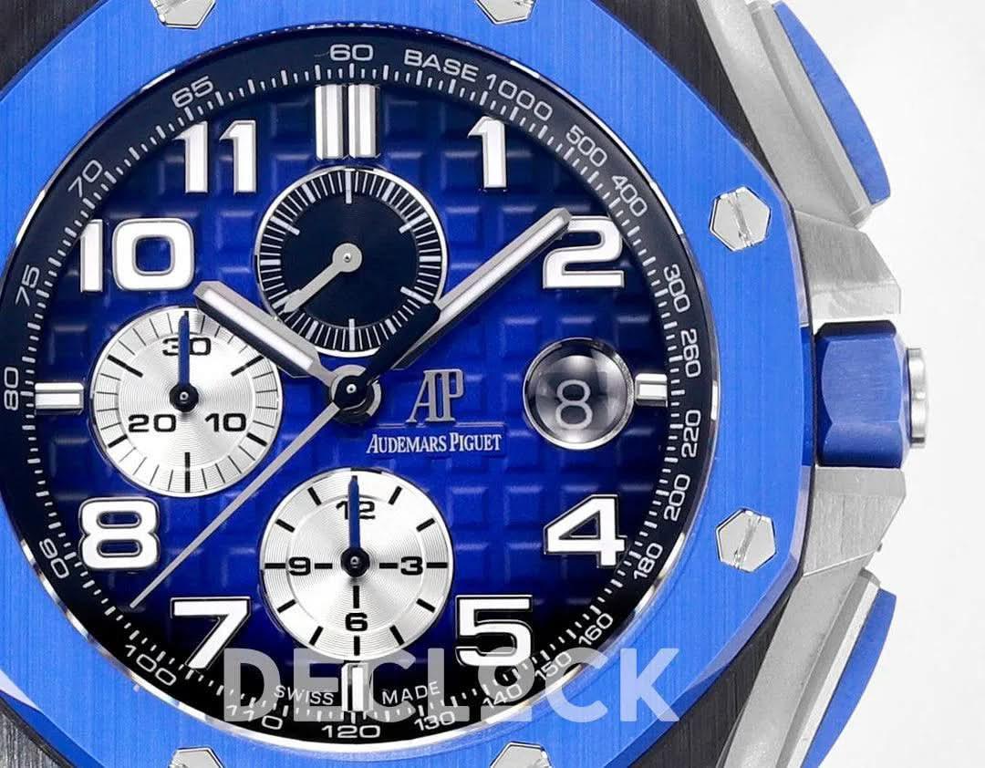 Replica Audemars Pigeut Royal Oak Offshore Novelty 44mm Blue Dial Ref. 26405CE.OO.A030CA.01 |  Declock.