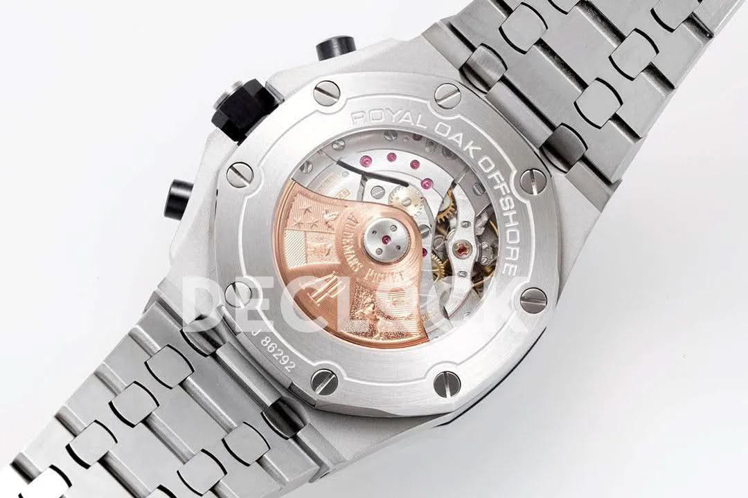 Replica Audemars Pigeut Royal Oak Offshore Self-Winding Chronograph White Numerous Dial in Steel |  Declock.