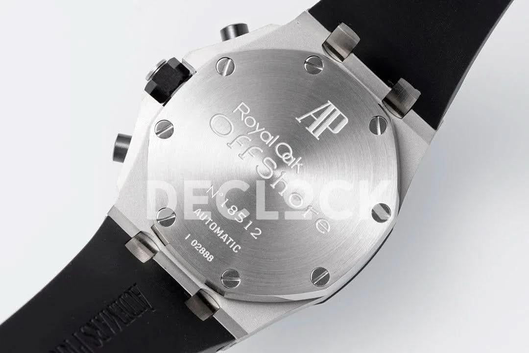 Replica Audemars Pigeut Royal Oak Offshore Self-Winding Chronograph White Numerous Dial in Steel |  Declock.