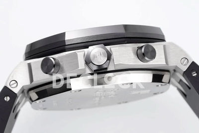 Replica Audemars Pigeut Royal Oak Offshore Self-Winding Chronograph White Numerous Dial in Steel