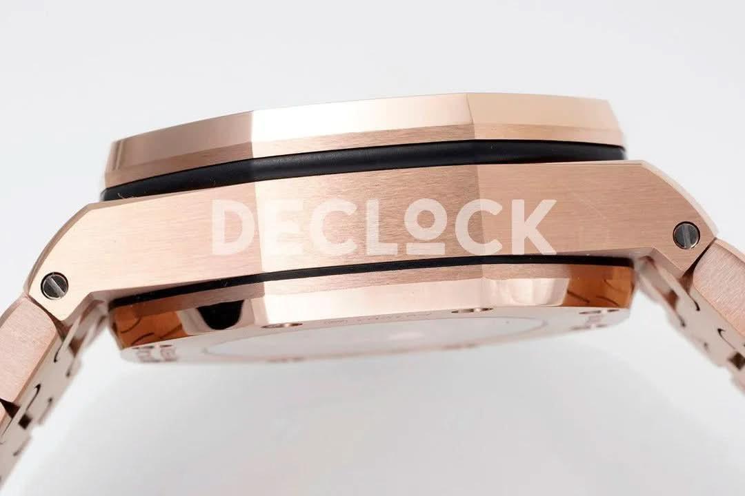 Replica Audemars Pigeut Royal Oak Offshore Self-Winding Chronograph Rose Gold/Blue Dial in Rose Gold |  Declock.