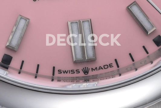 Replica Declock Oyster Perpetual 36mm Pink Dial 126000 | Declock.