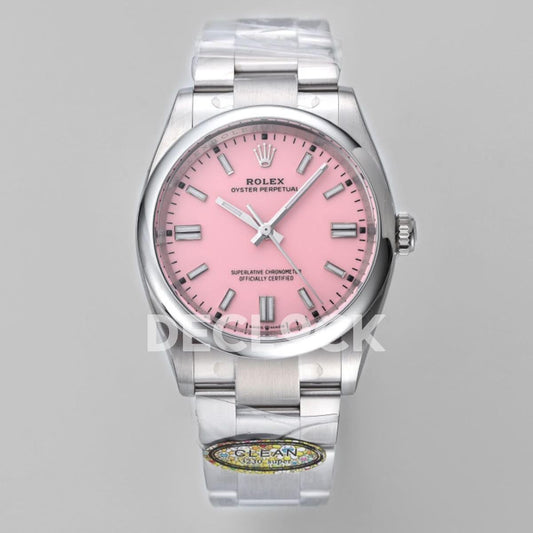 Replica Declock Oyster Perpetual 36mm Pink Dial 126000 |  Declock.