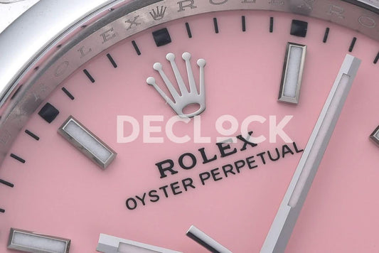 Replica Declock Oyster Perpetual 36mm Pink Dial 126000 | Declock.