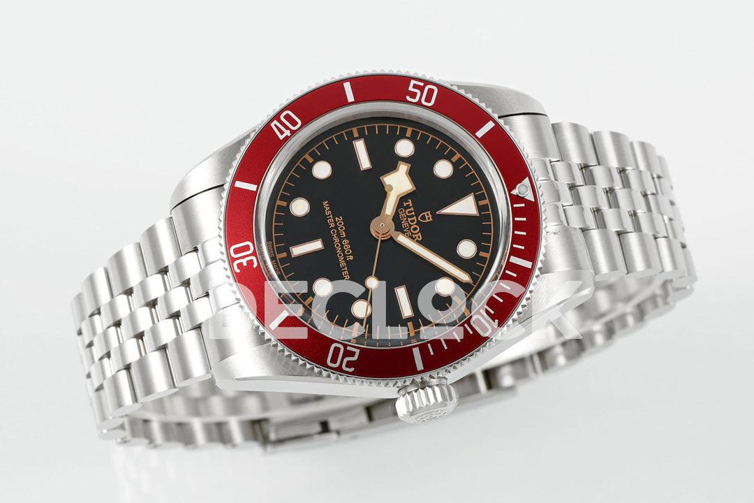 Replica Tudor Black Bay M7941A1A0RU-0003 41mm SS Dial Red Bezel on SS Bracelet |  Declock.