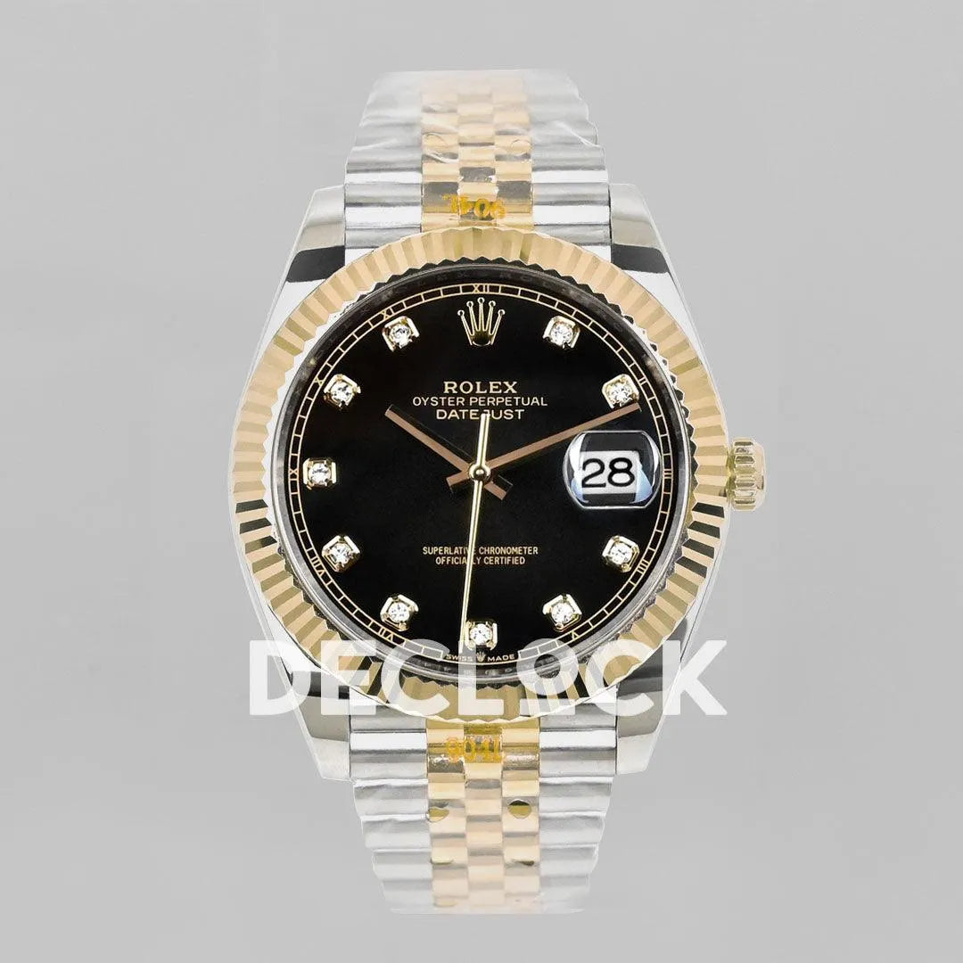 Datejust 36/41 126331 Black Dial in with Diamond Markers in Jubilee