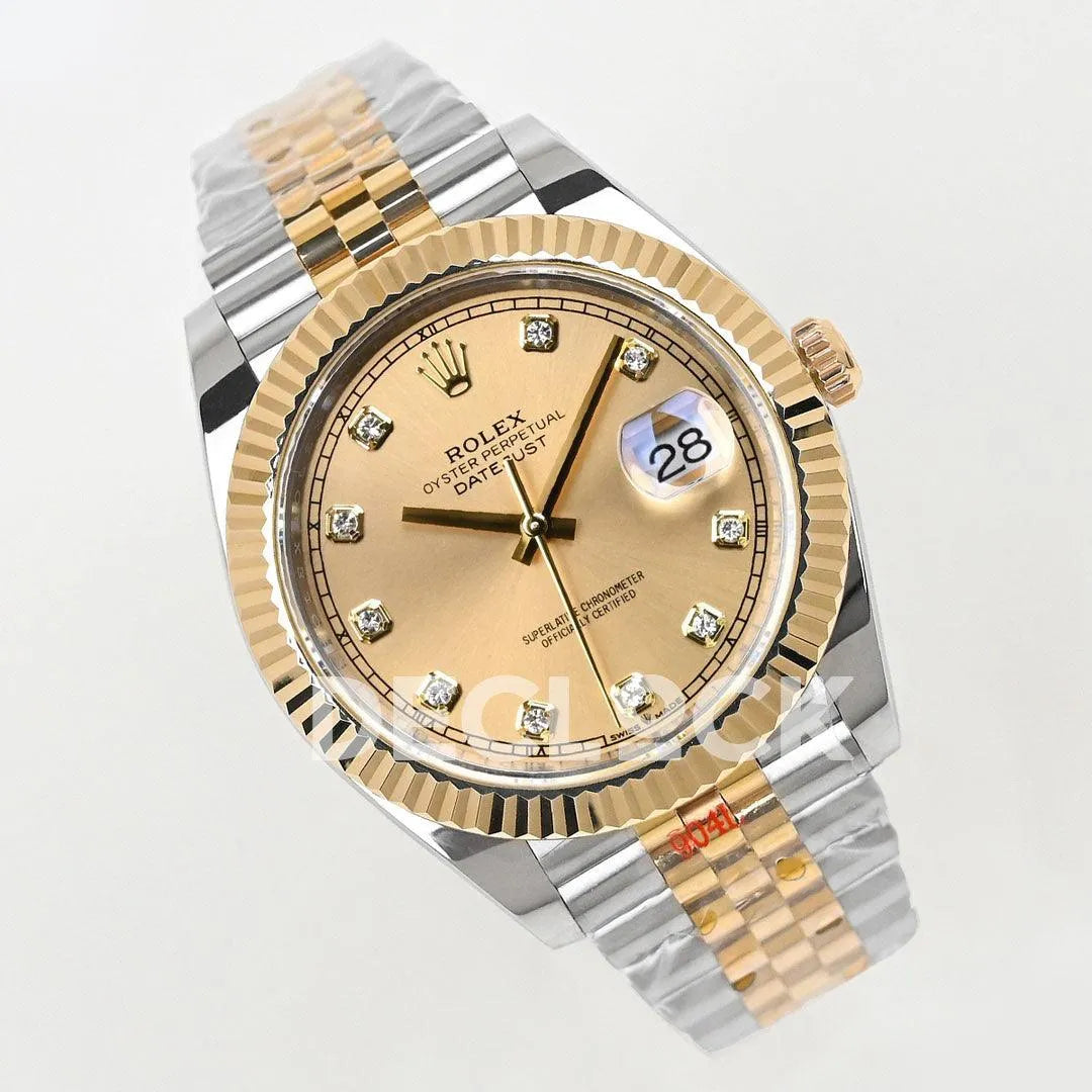 Datejust 36/41 126331 Gold Dial in with Diamond Markers in Jubilee