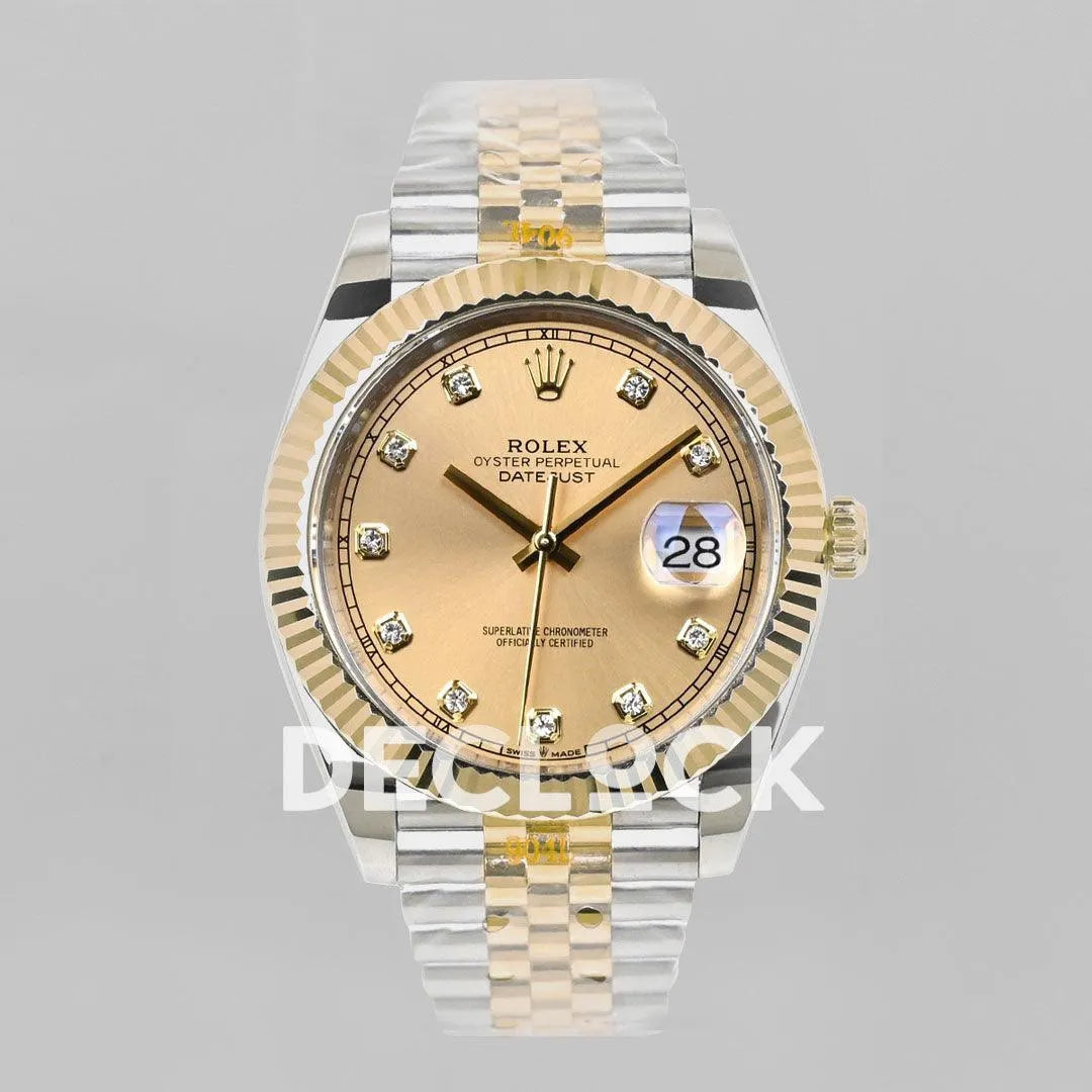 Datejust 36/41 126331 Gold Dial in with Diamond Markers in Jubilee