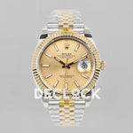 Datejust 36/41 126331 Gold Dial in with Stick Markers in Jubilee