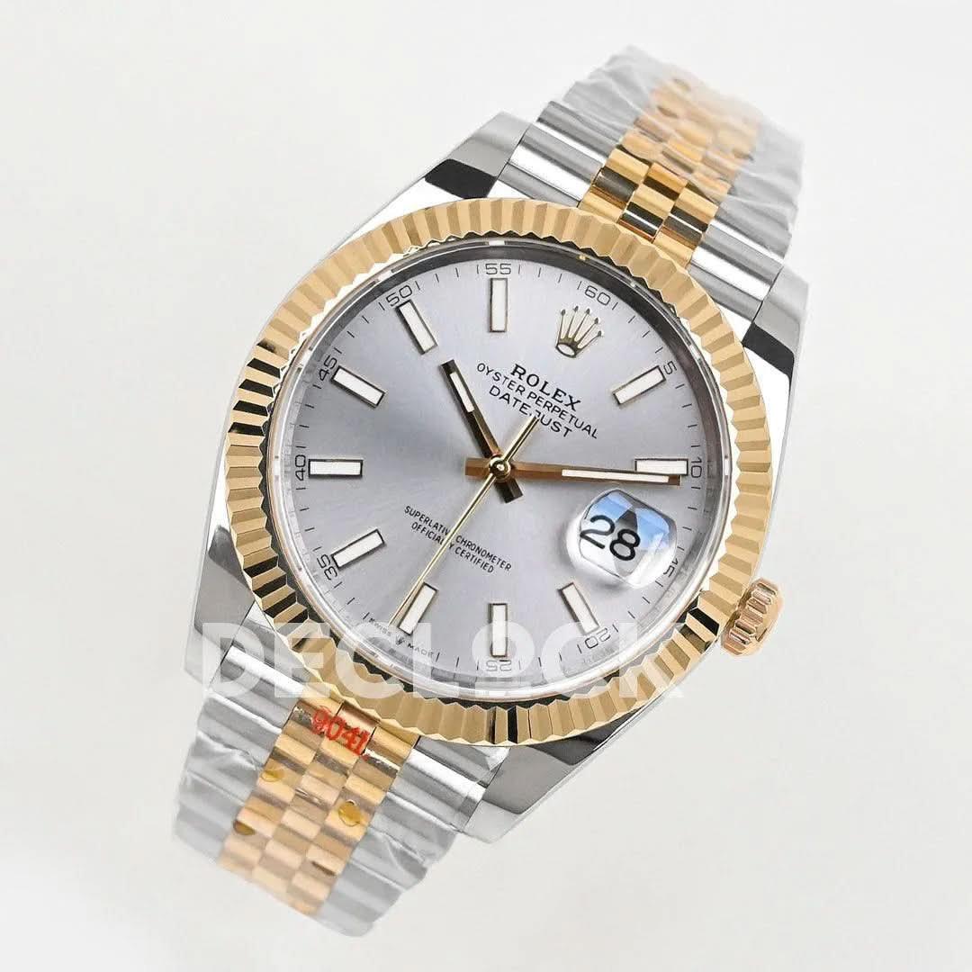 Replica Rolex Datejust 36/41 126331 Silver Dial in with Stick Markers in Jubilee |  Declock.