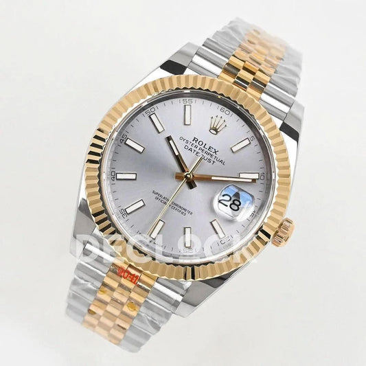 Replica Rolex Datejust 36/41 126331 Silver Dial in with Stick Markers in Jubilee |  Declock.