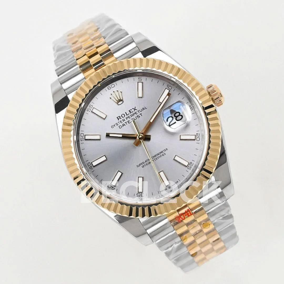 Replica Rolex Datejust 36/41 126331 Silver Dial in with Stick Markers in Jubilee |  Declock.