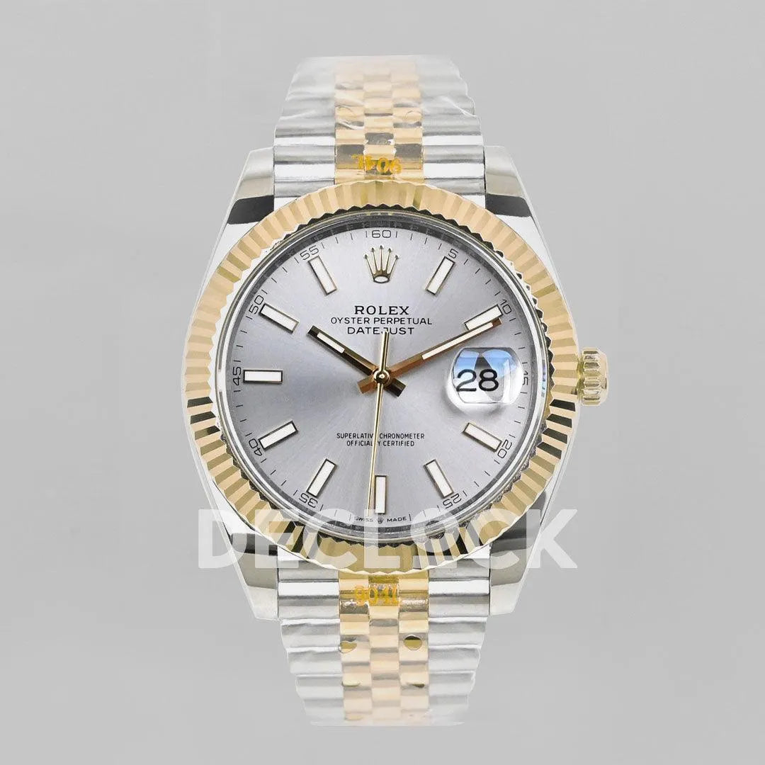 Datejust 36/41 126331 Silver Dial in with Stick Markers in Jubilee