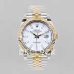 Datejust 36/41 126331 White Dial in with Stick Markers in Jubilee