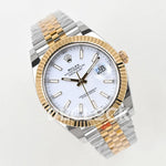 Datejust 36/41 126331 White Dial in with Stick Markers in Jubilee