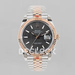 Datejust 36/41 126331 Black Motif Dial in with Stick Markers in Jubilee