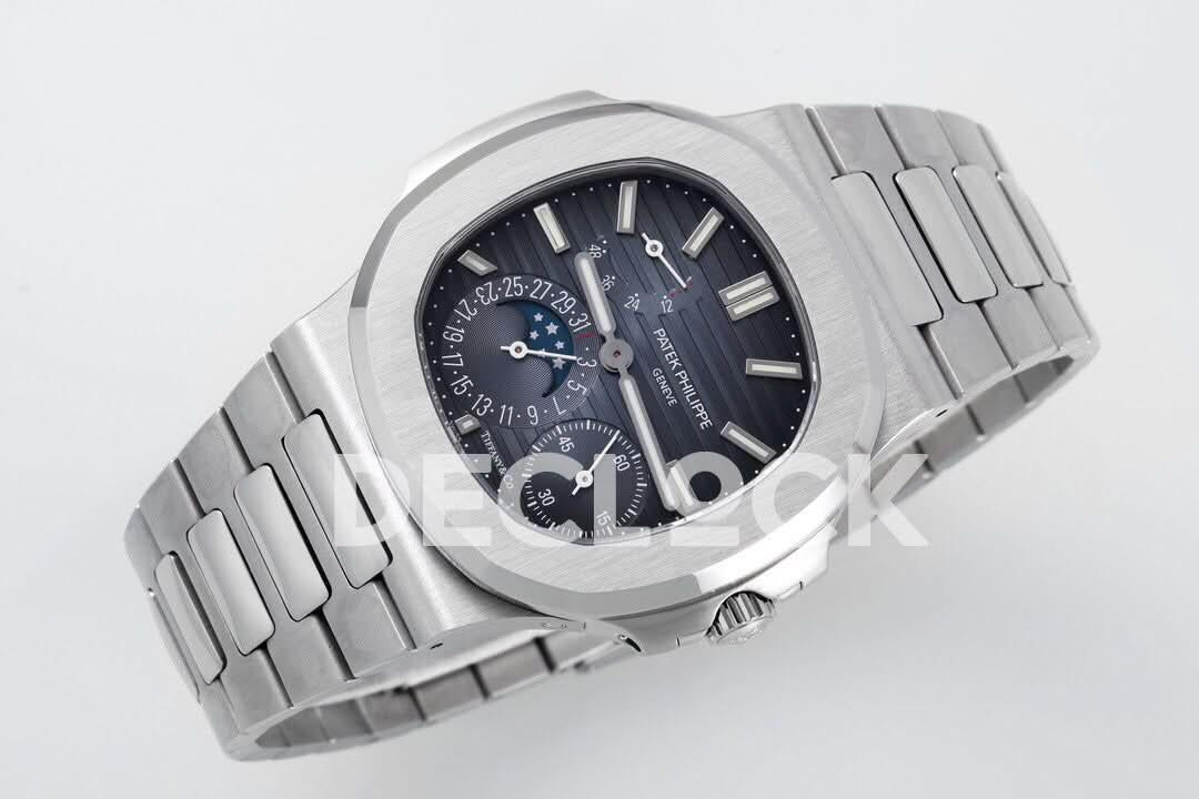 Replica Pattek Philippe Nautilus 5712 PPF 1:1 Best Edition Blue Dial on SS Bracelet |  Declock.