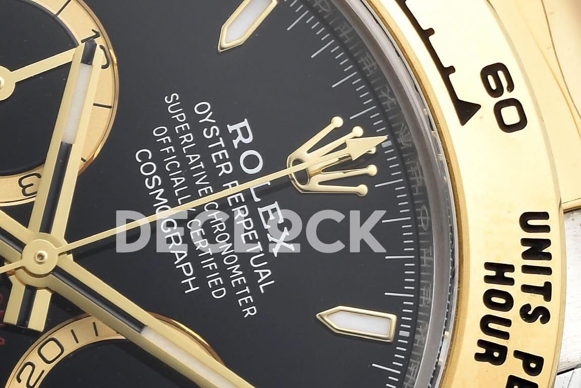 Replica Rolex Daytona 126503 YG/SS in Black Dial |  Declock.
