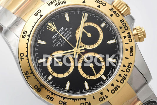 Replica Rolex Daytona 126503 YG/SS in Black Dial | Declock.