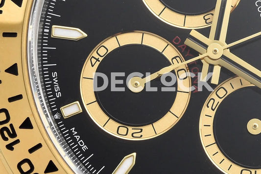 Replica Rolex Daytona 126503 YG/SS in Black Dial | Declock.