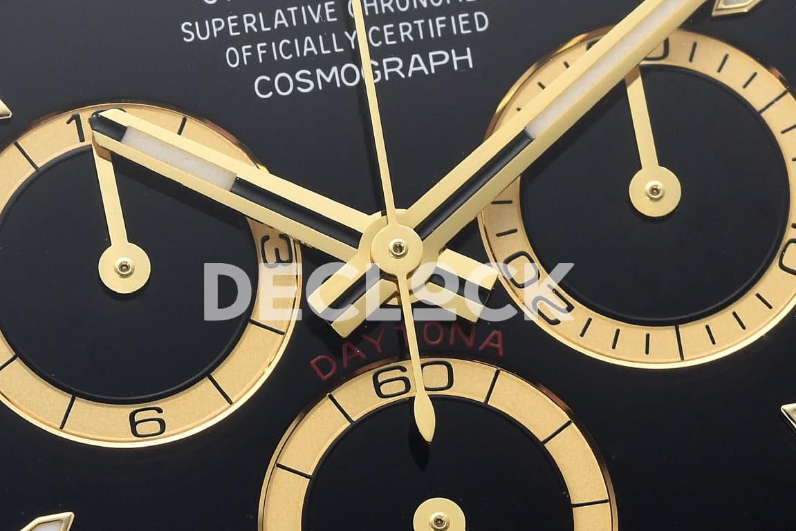 Replica Rolex Daytona 126503 YG/SS in Black Dial |  Declock.