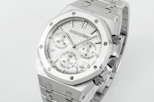 Replica Audemars Pigeut Royal Oak Chrono 26240 White Dial SS APSF | Declock.