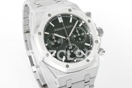 Replica Audemars Pigeut Royal Oak Chrono 26240 Green Dial SS APSF |  Declock.