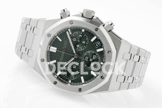 Replica Audemars Pigeut Royal Oak Chrono 26240 Green Dial SS APSF |  Declock.